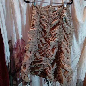 Riley vintage parachute tan skirt size med really cute!